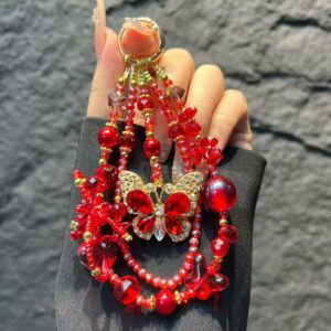 30pcs Cute Beaded Phone chains & bag charms