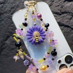 25pcs Mobile Phone Charm Crystal Beads Strap Cord Chain Keys Holder Gifts New